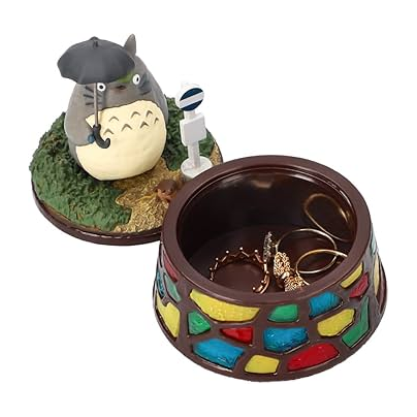 Accessory box Totoro and the bus stop - My Neighbour Totoro