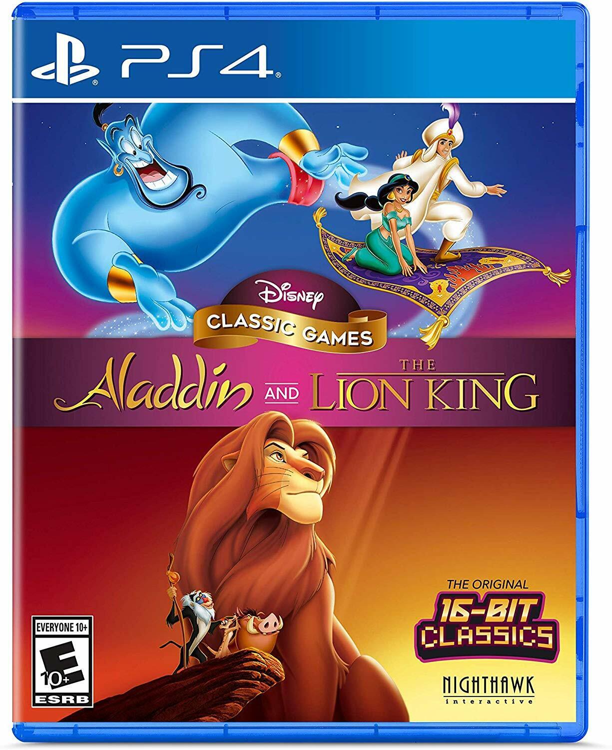Aladdin & Lion King Disney Classic Games - PS4