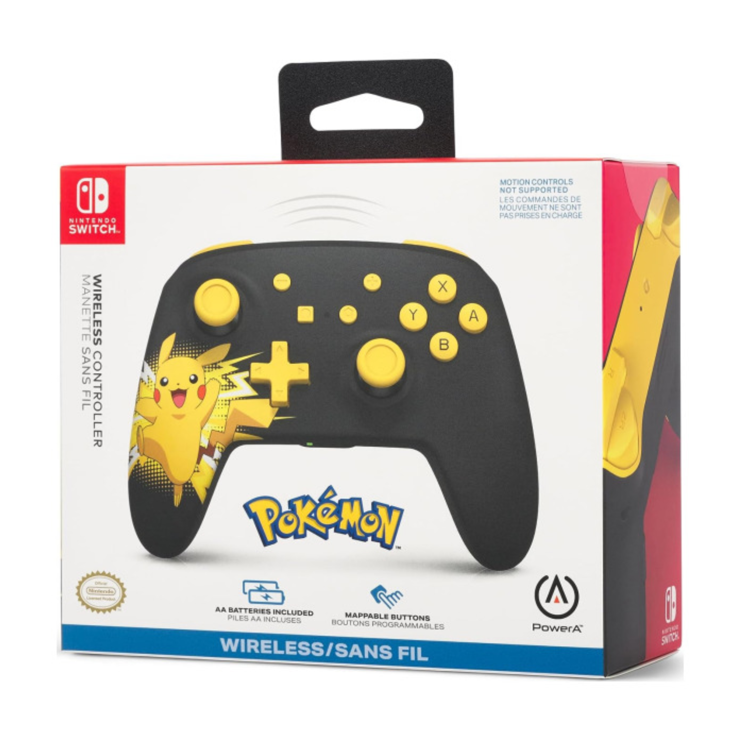 Pokemon: Pikachu Ecstatic Wireless Nintendo Switch Controller