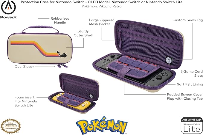 Pokémon: Pikachu Retro Switch Case