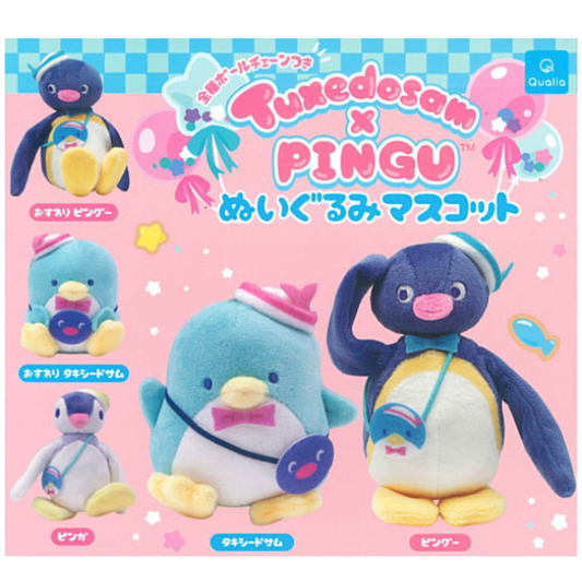 Pingu x Tuxedo Sam Plush Mascot Gashapon