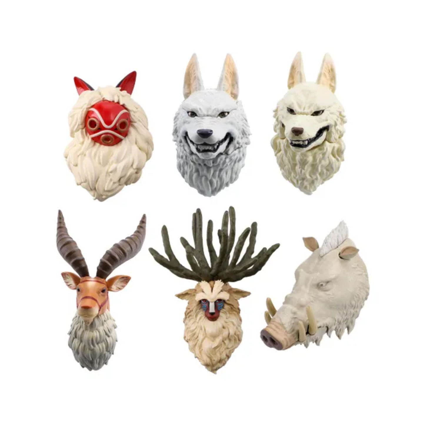 Princess Mononoke – 3D Character Face Magnet Blind Box