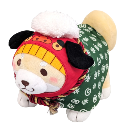 Faithful Dog Mochishiba Lion Dance Disguise Sutto – Tan Dog 7″ Plush