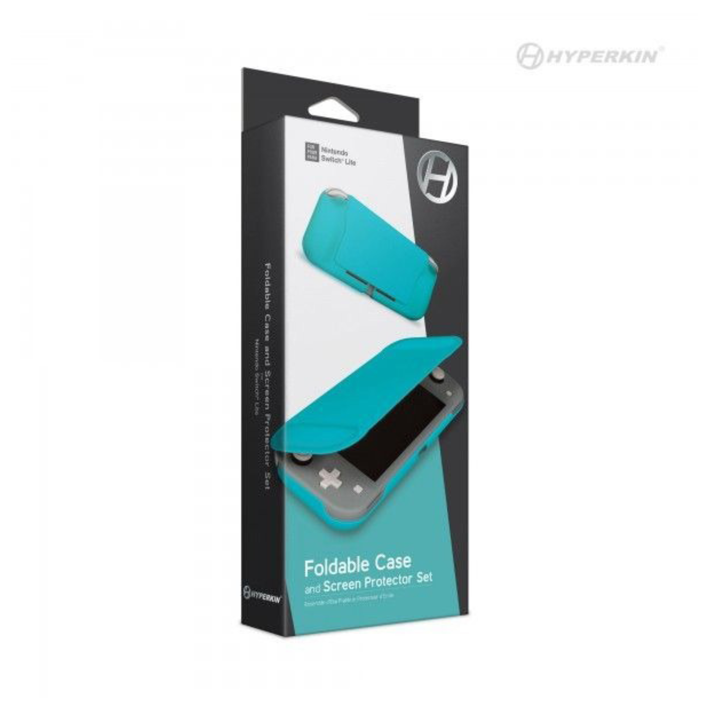 Turquoise Blue Nswitch Lite Foldable Case and Screen Protector Set